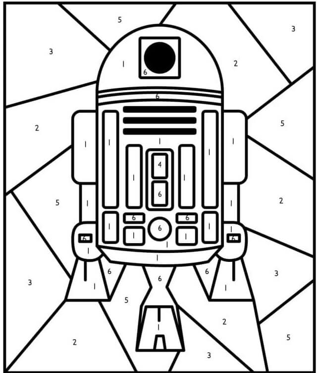 R2-D2 Color by Number Color By Number