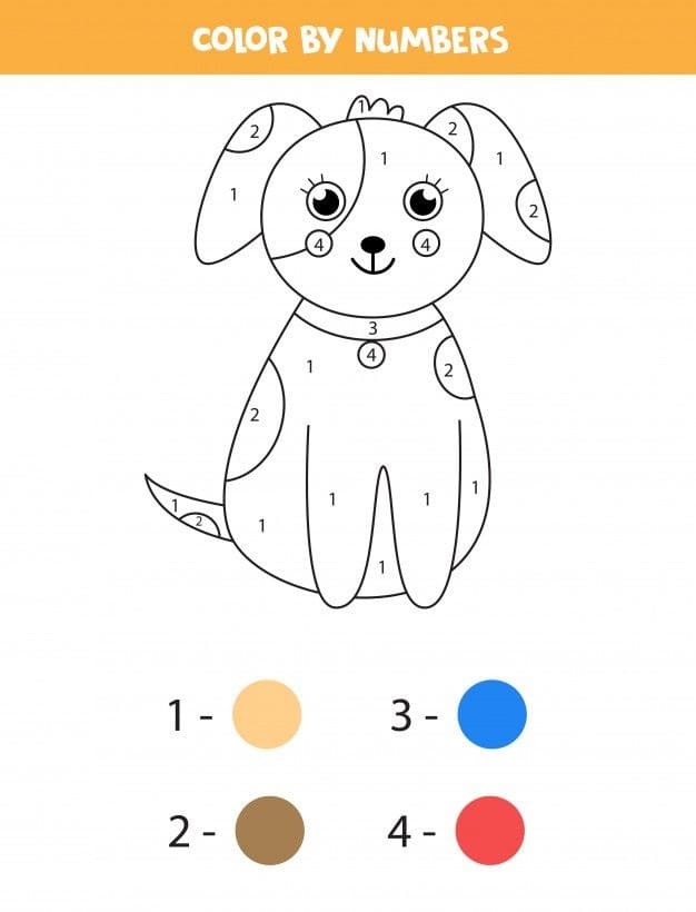 Lovely Dog Color By Number