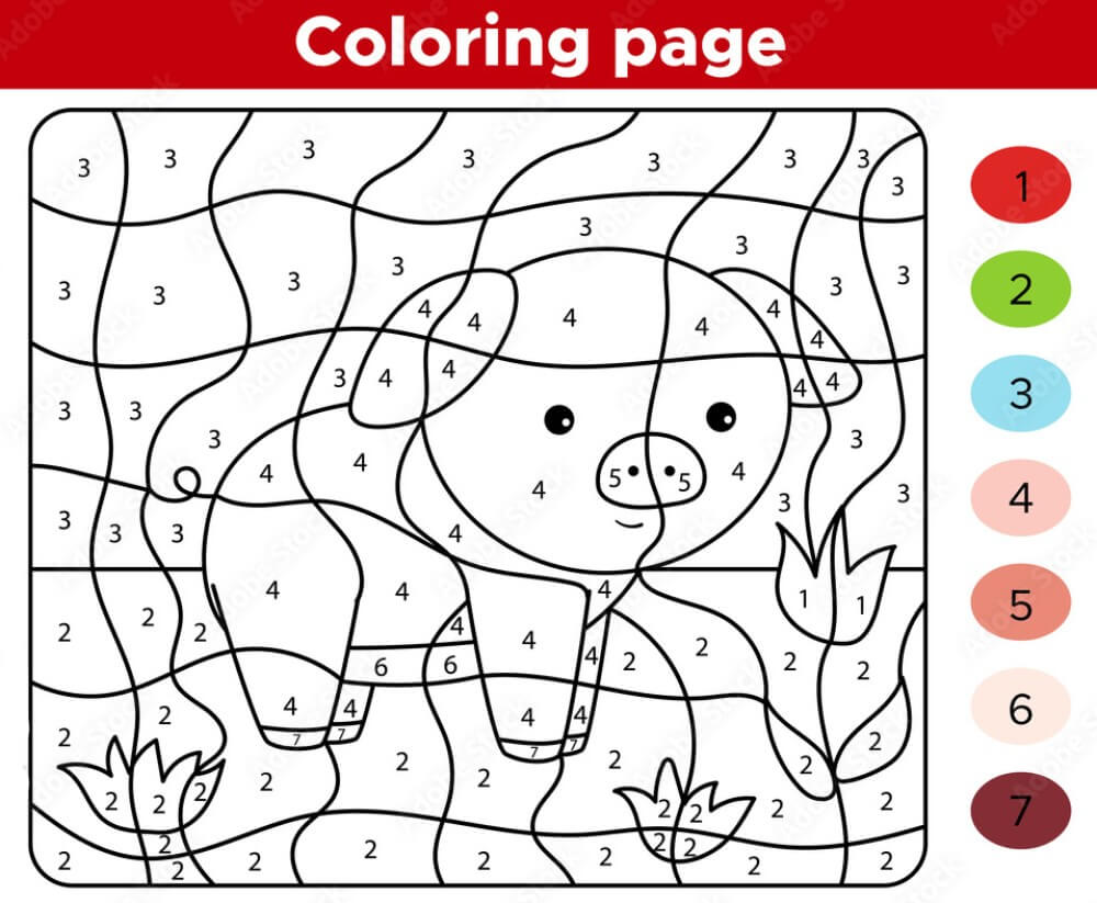 Pig Color By Number