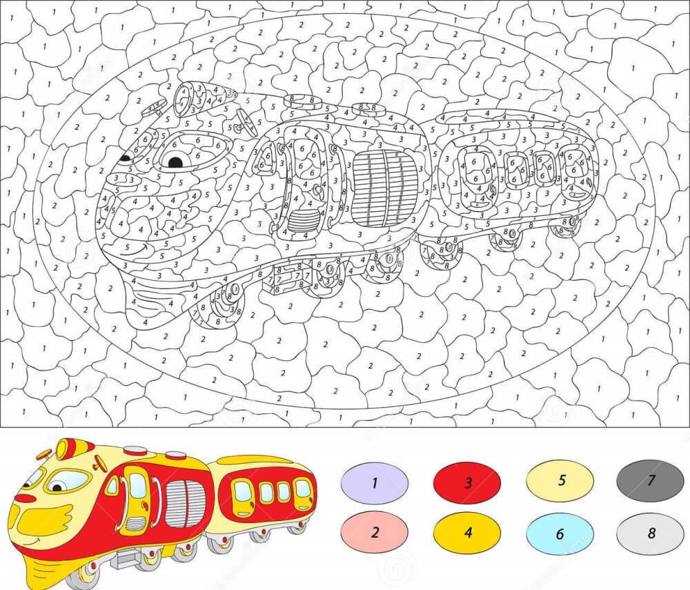 Train  Color By Number