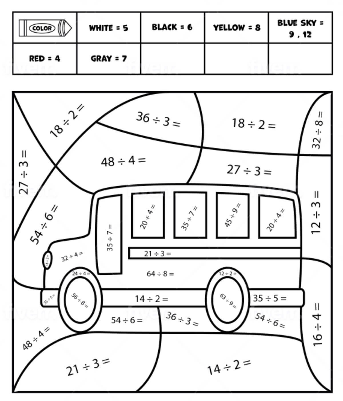 Simple Bus Color by Division