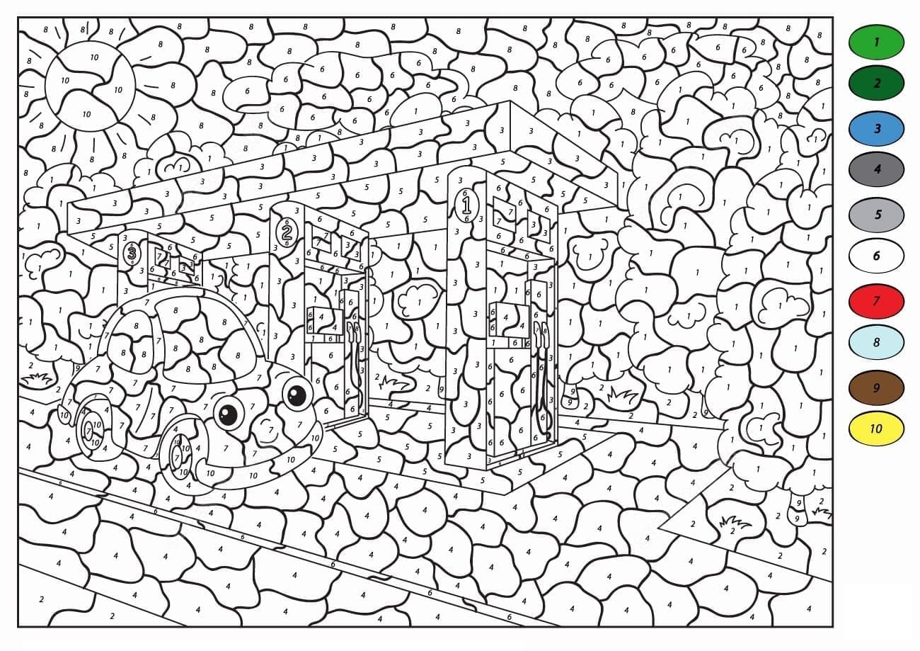 Difficult Machine Color By Number Color By Number