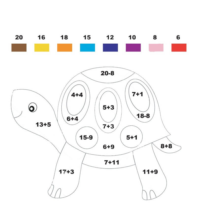 Drawing Turtle color by number