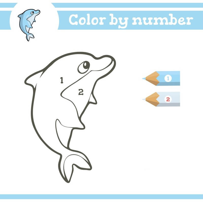 Dolphin  Color By Number