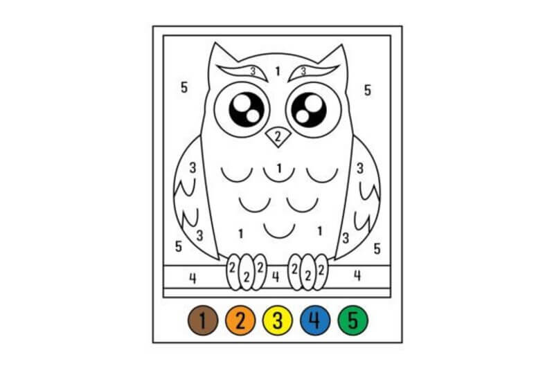 Nothing happens Owl color by number Color By Number