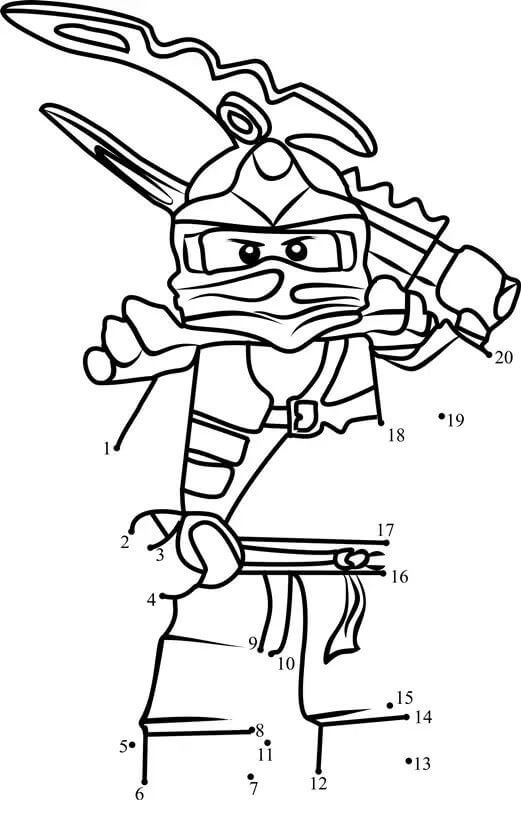 Cool Lego Ninja Go Color By Number