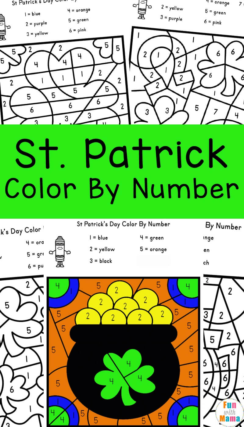 Perfect St. Patrick's Day Color By Number - Download, Print Now!