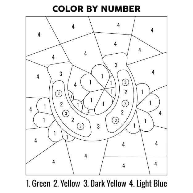St. Patrick's Day Free Idea Color By Number