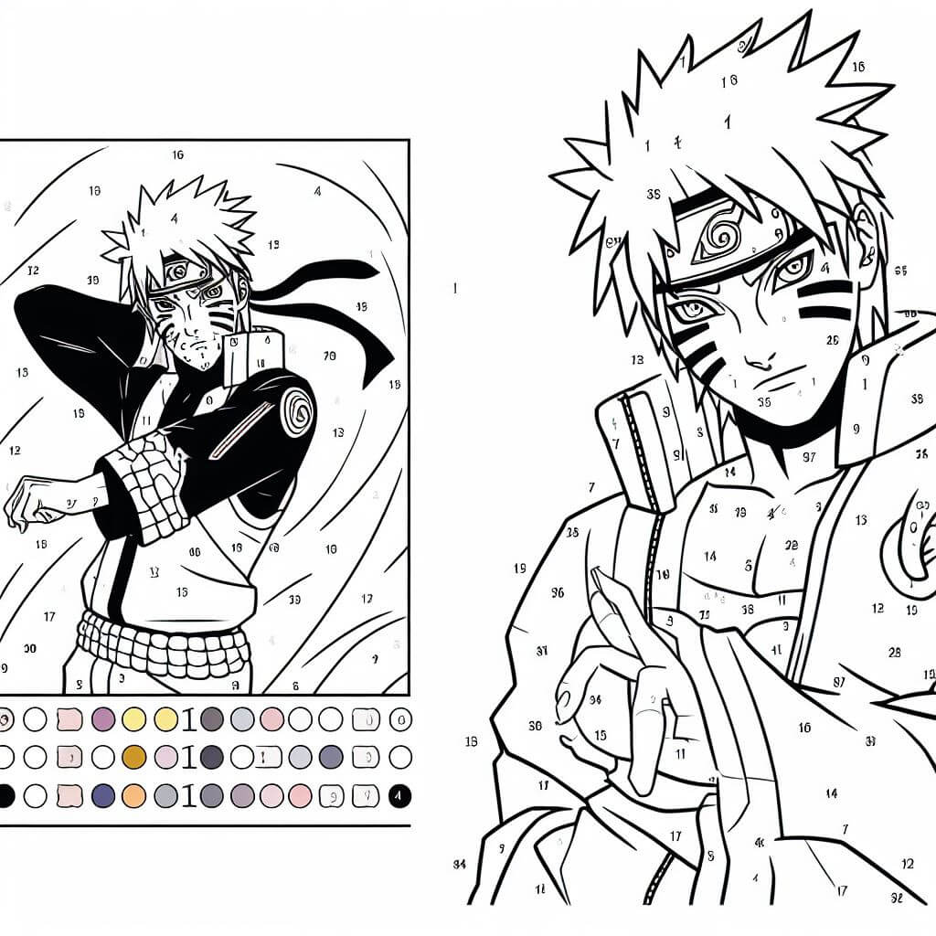 Great Naruto Color By Number