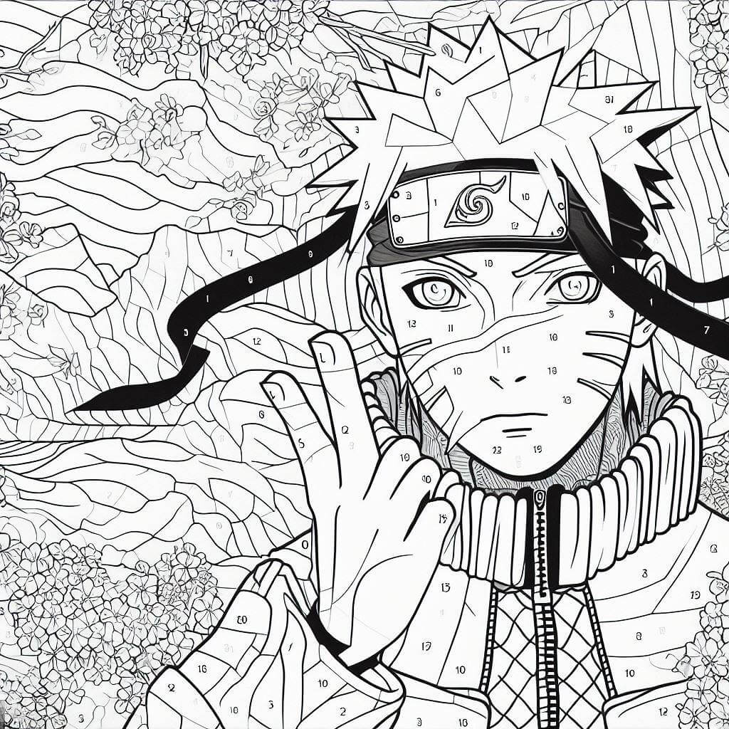 Naruto Color By Number