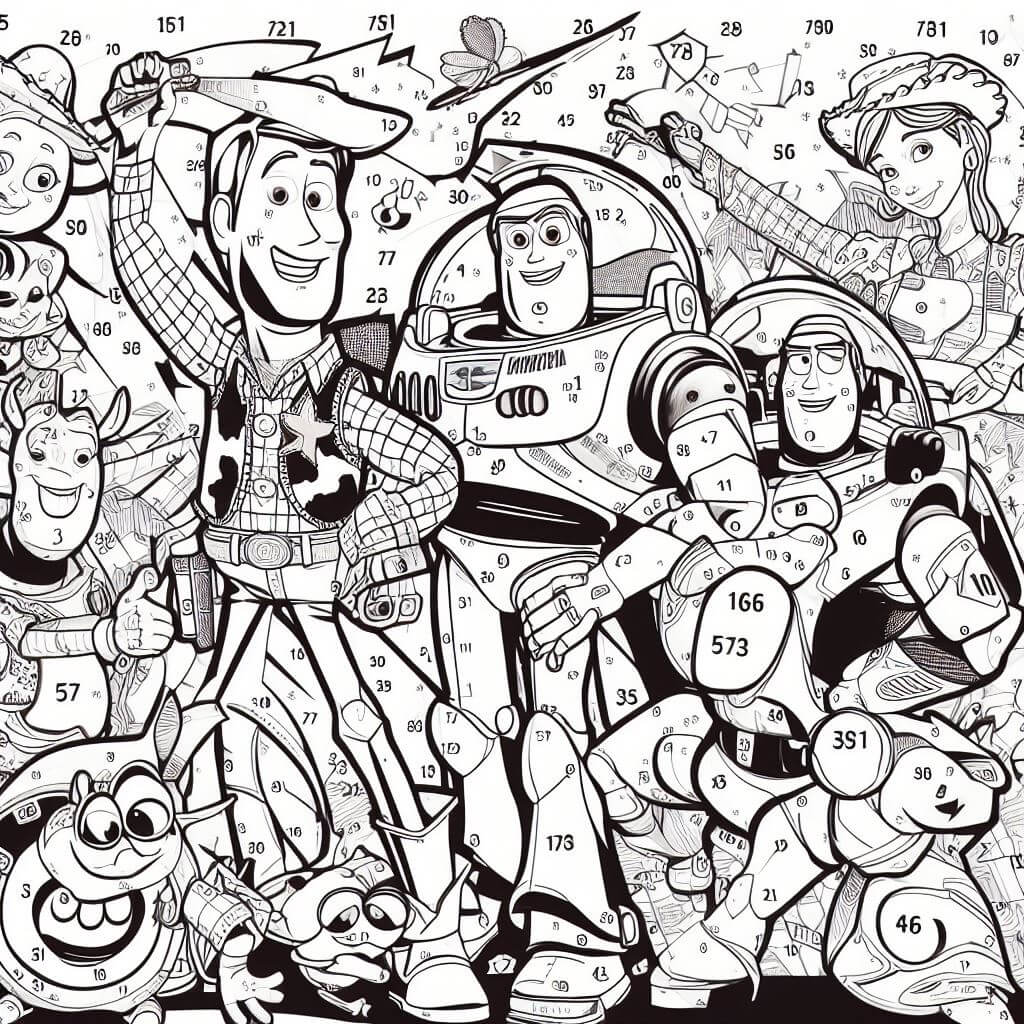 Toy Story Color By Number