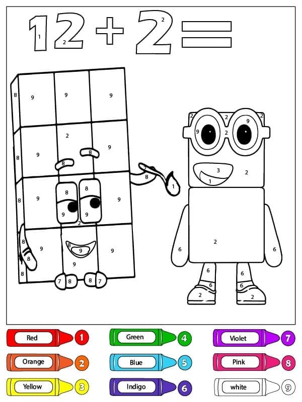 Download Numberblocks Color By Number