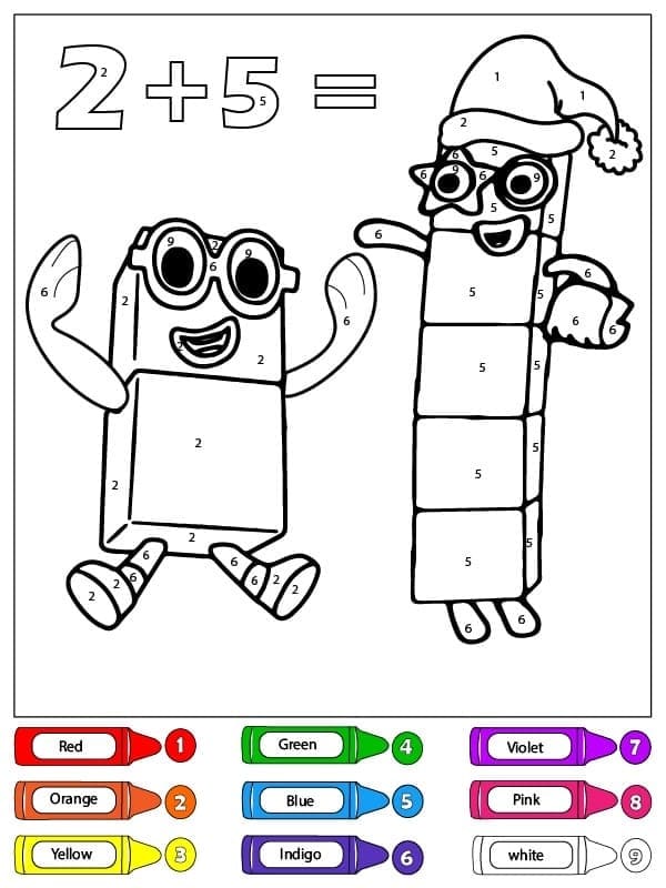 Free Printable Numberblocks Color By Number Color By Number