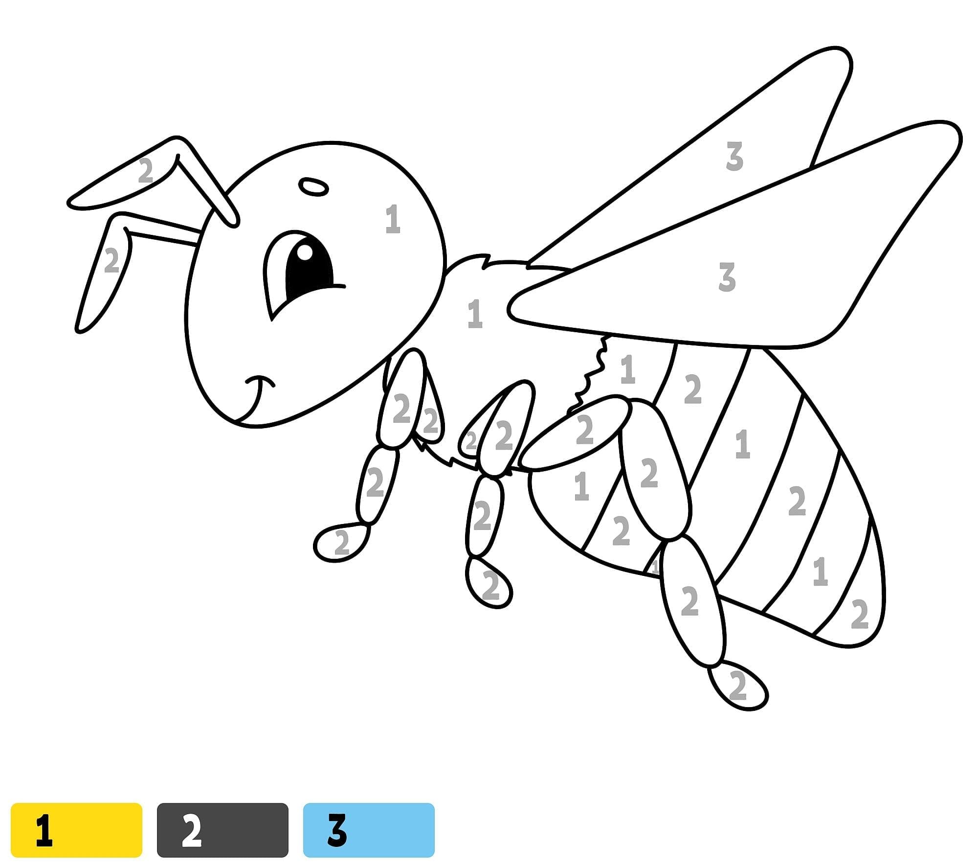 Bee  Color By Number