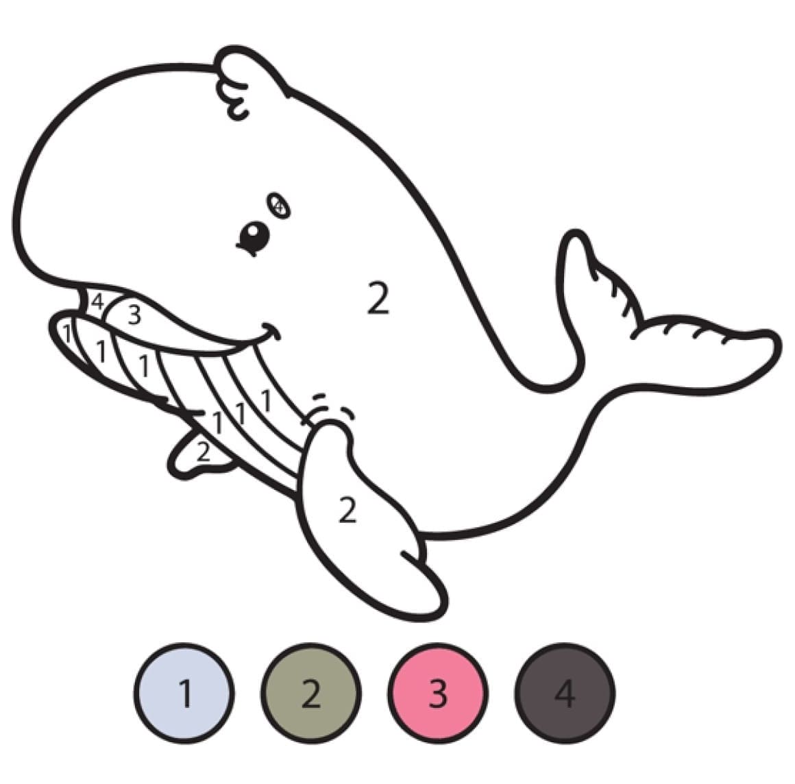 Whale Color By Number