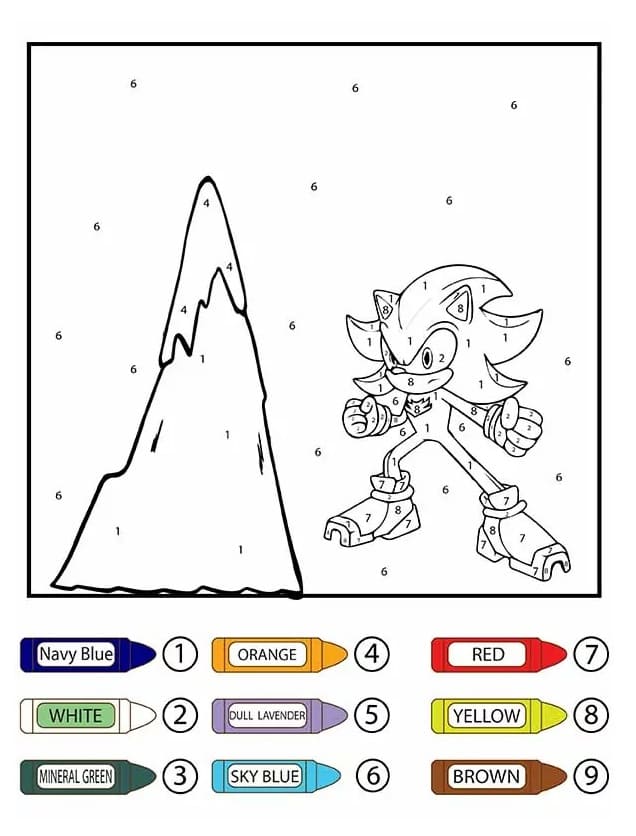 Sonic Color By Number Free Color By Number