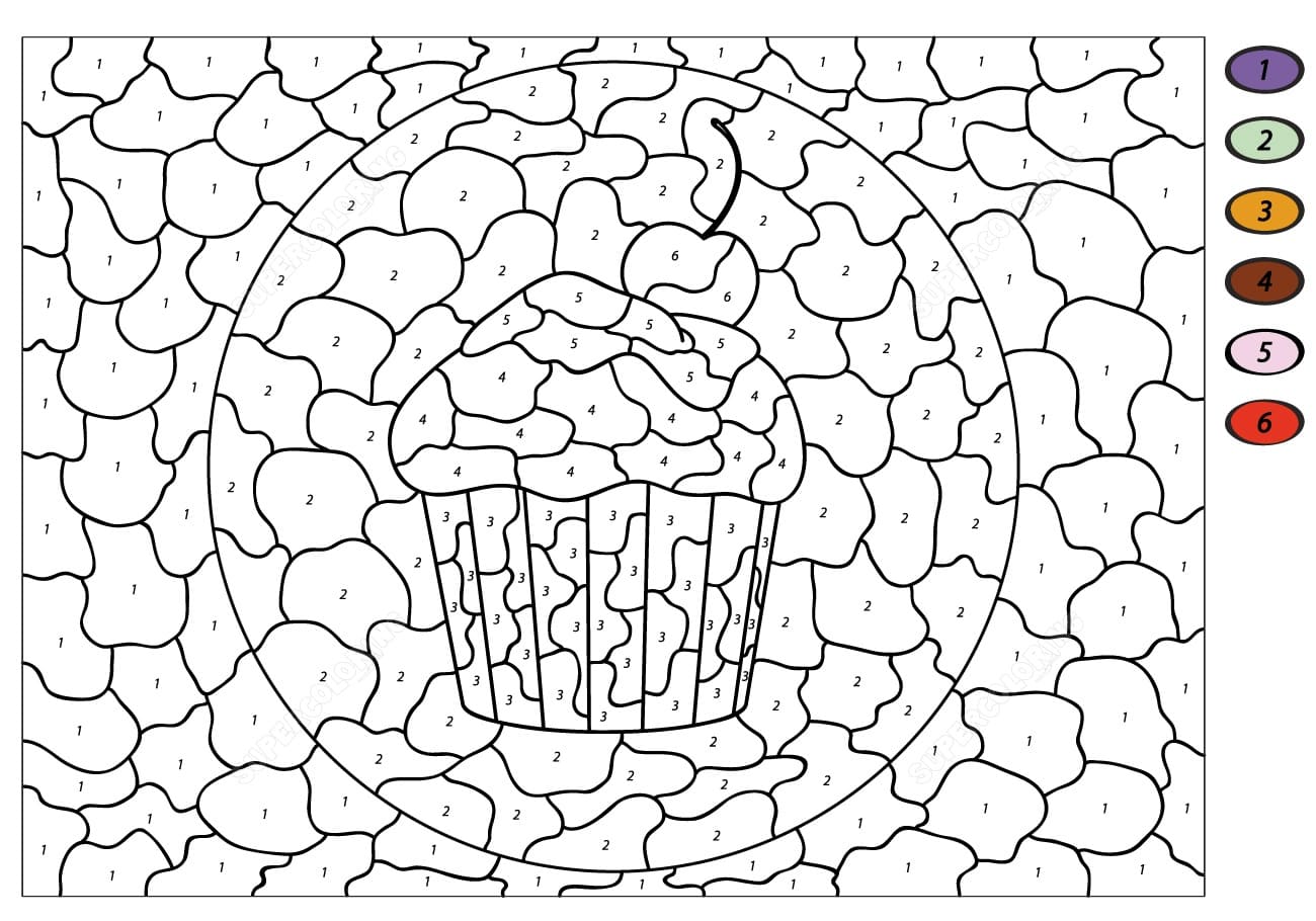Cake Color By Number