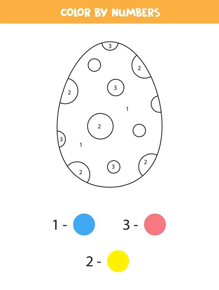 Easter Egg  Color By Number