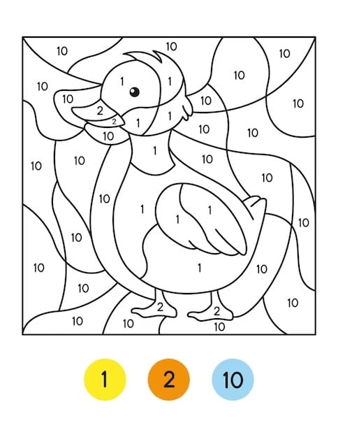 The Duck Color By Number