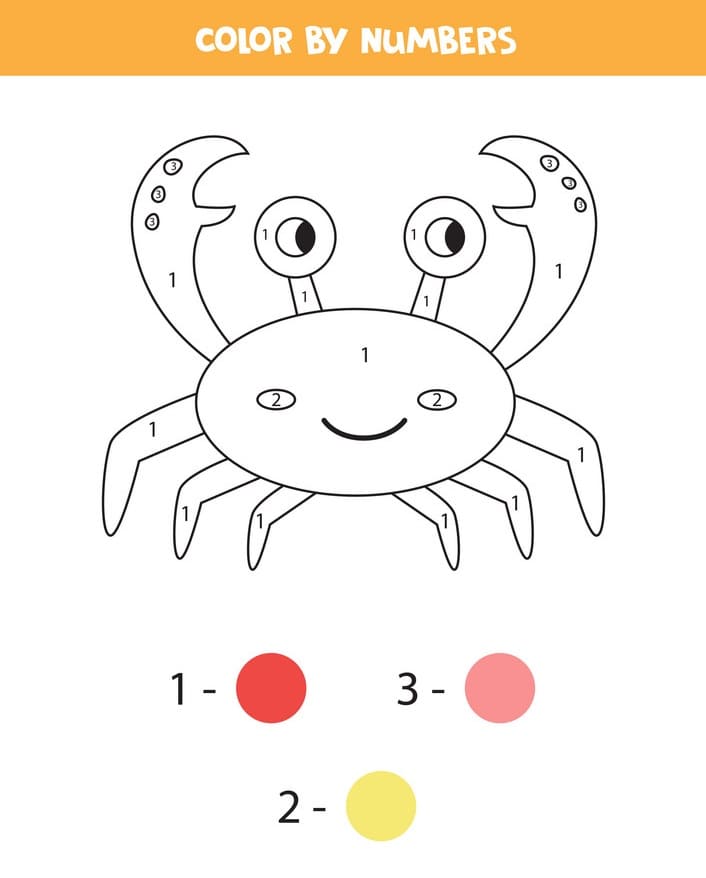 Crab  Color By Number