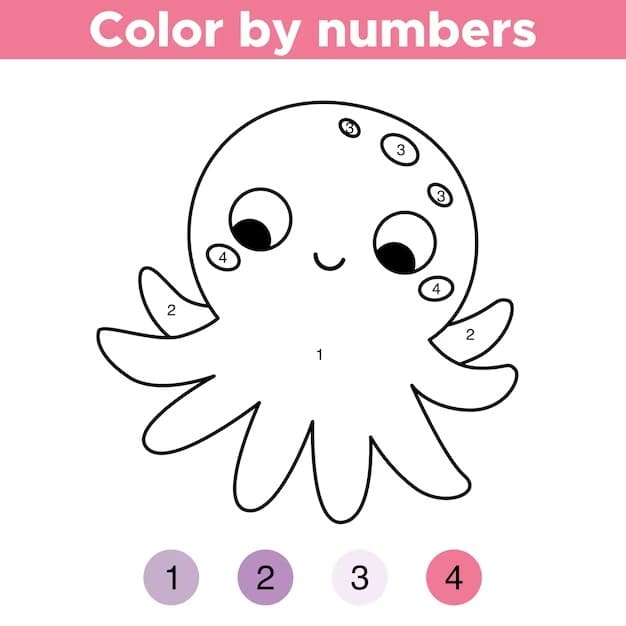 Octopus  Color By Number