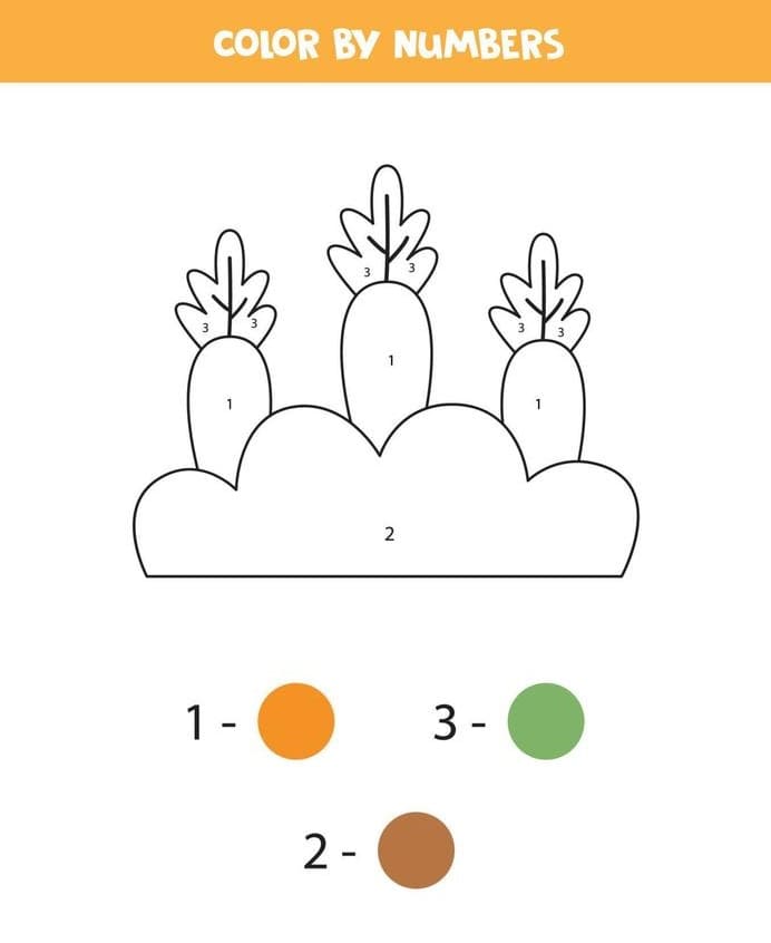 Three Carrots Color By Number