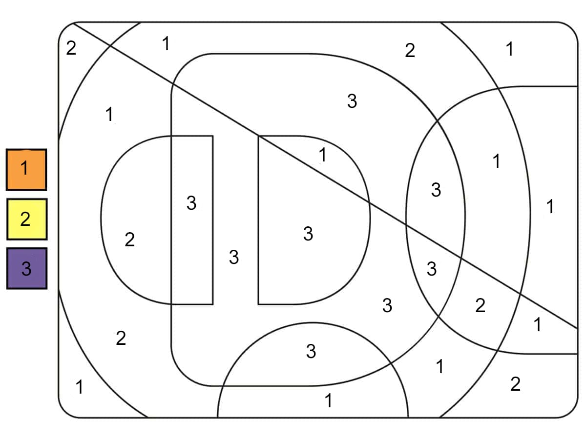 Letter D Color By Number