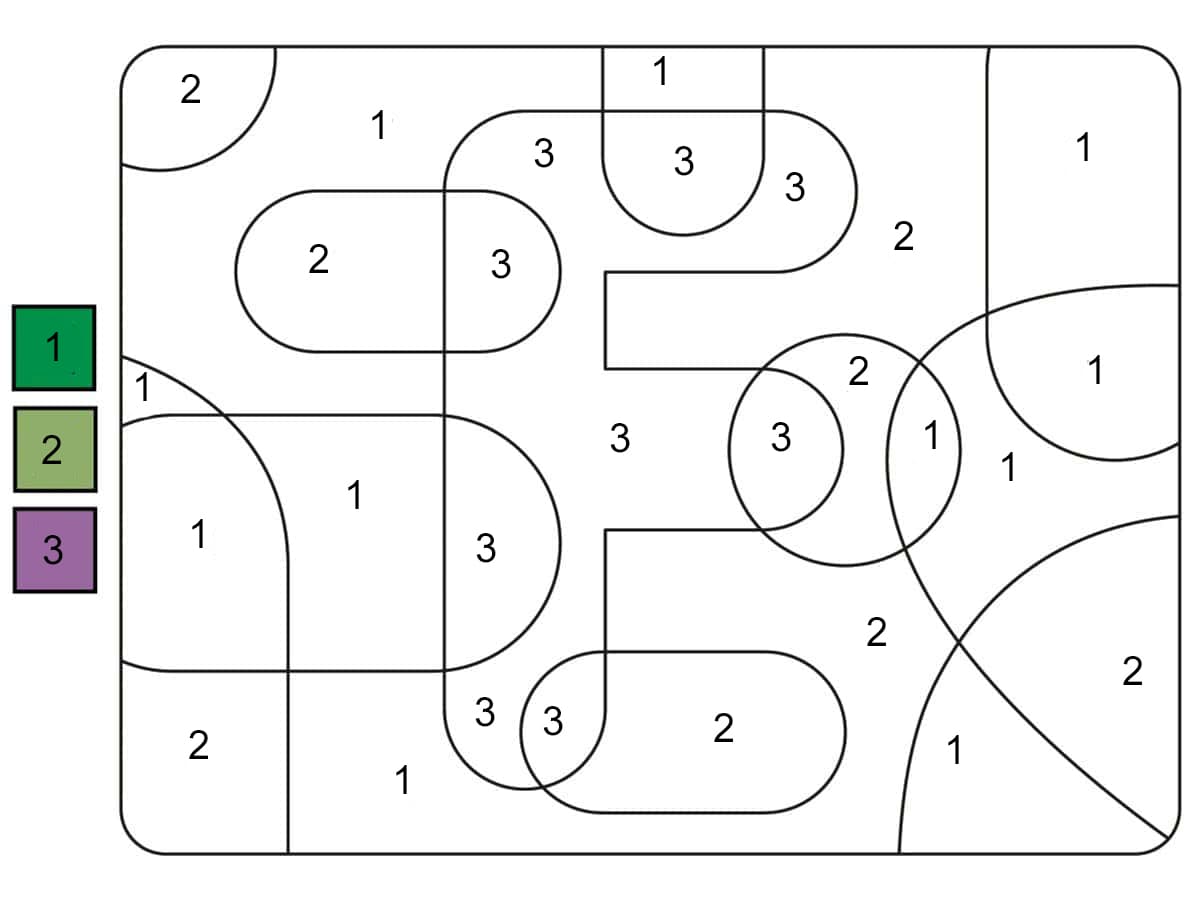 Letter F Color By Number