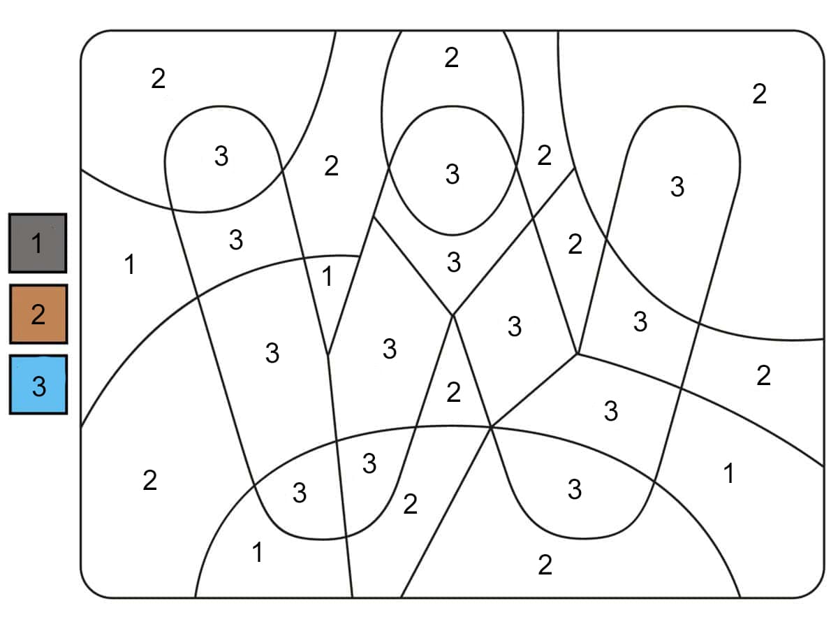 Letter W Color By Number