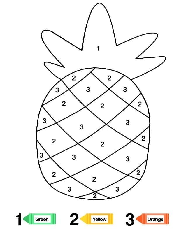 Pineapple  Color By Number